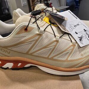 Salomon XT-6 GORE-TEX - Almond Milk Burnt Ochre L47865200 Shoes Mens Sz 10.5 US